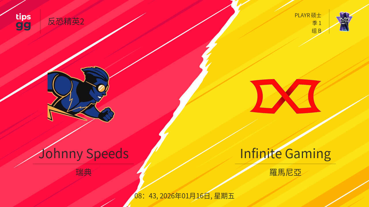 Johnny Speeds Infinite Gaming 2026 01 16 PLAYR 1 2 Tips GG Poster