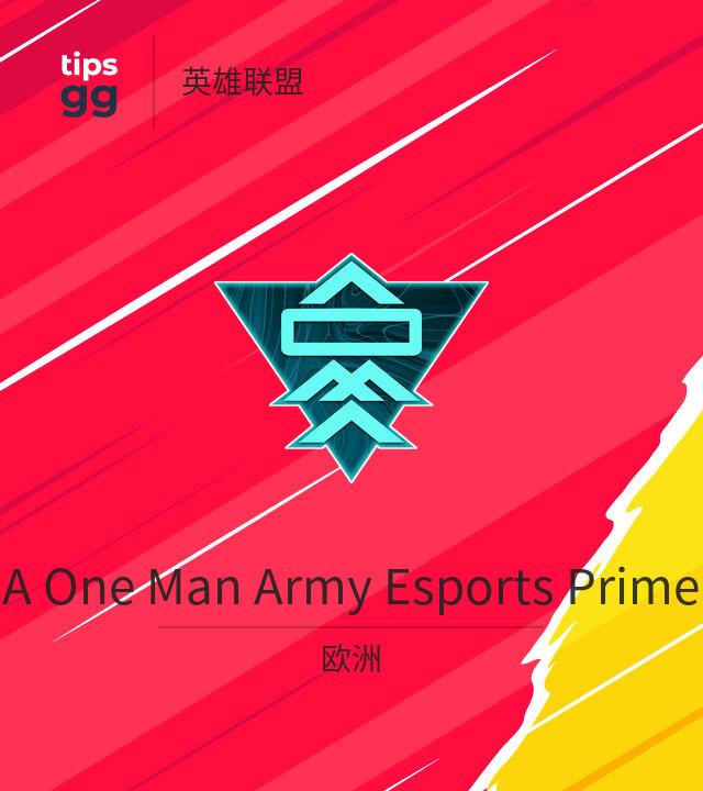 A One Man Army Esports Prime LoL队来自欧洲 | Tips.GG