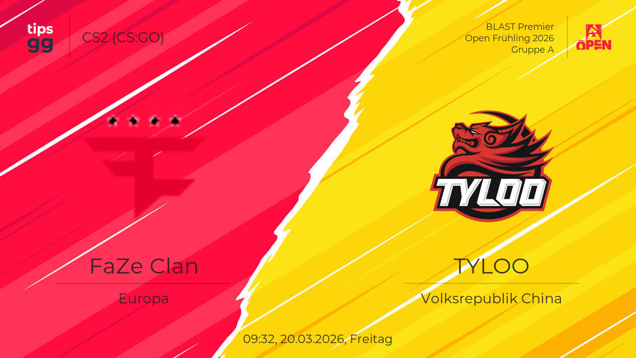 FaZe Clan gegen TYLOO am 20.03.2026 – Top-Wettquoten | CS2 (CS:GO ...