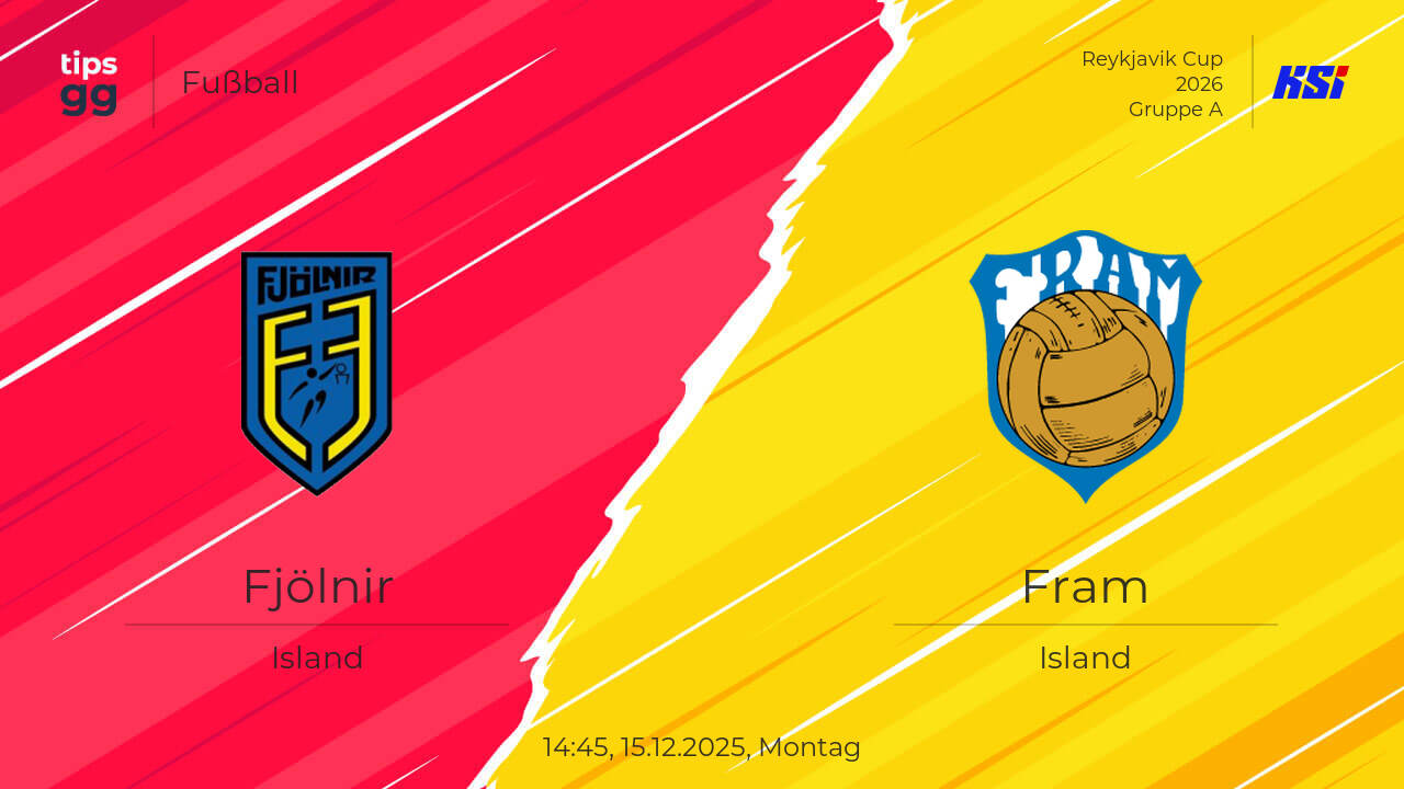 Fjölnir – Fram Live-Ergebnis 15.12.2025 - heute Spielergebnisse | Tips.GG