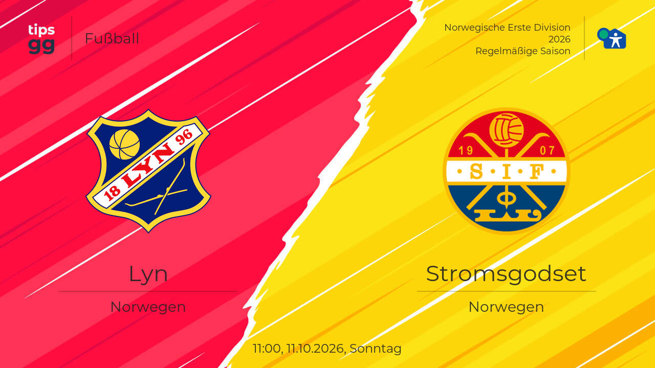 Lyn – Stromsgodset Quoten am 11.10.2026 | Fußball | Tips.GG