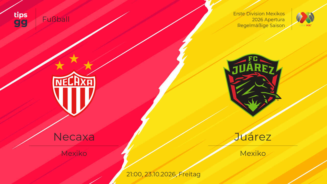 Necaxa – Juárez Tipp & Prognose am 24.10.2026 | Fußball | Tips.GG