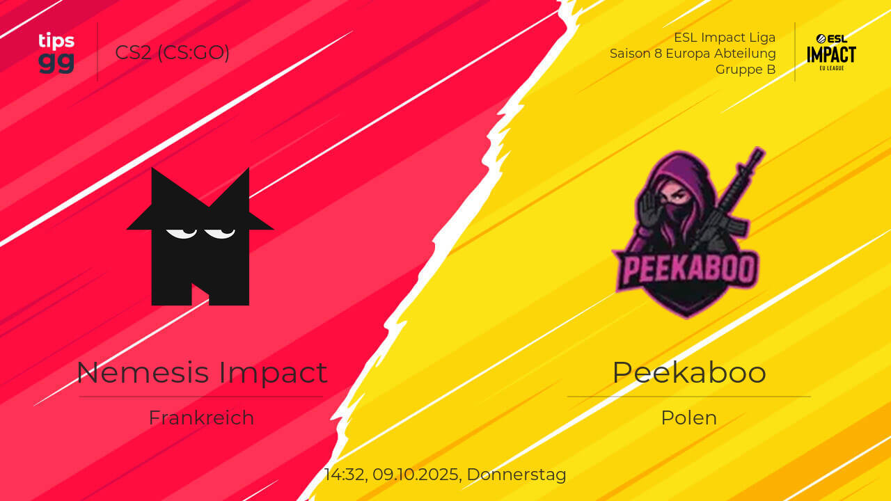 Nemesis Impact gegen Peekaboo am 09.10.2025 – Wett Tipps | CS2 (CS:GO ...
