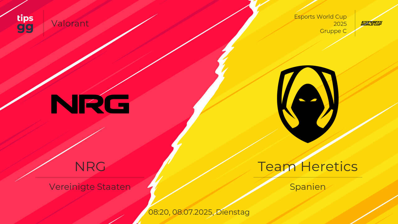 NRG gegen Team Heretics am 08.07.2025 – Wett Tipps | Valorant | Tips.GG
