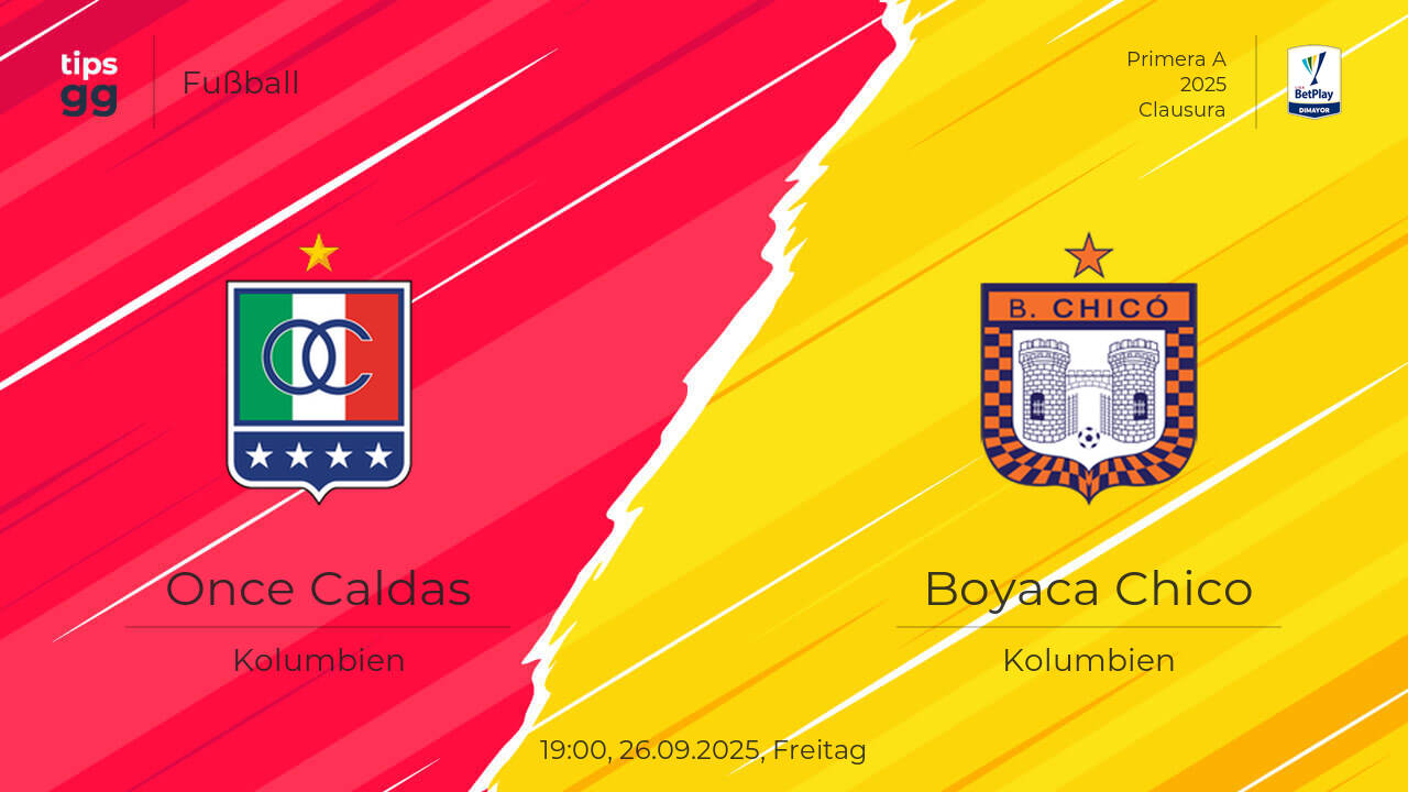 Once Caldas – Boyaca Chico Live-Ergebnis 26.09.2025 - heute ...