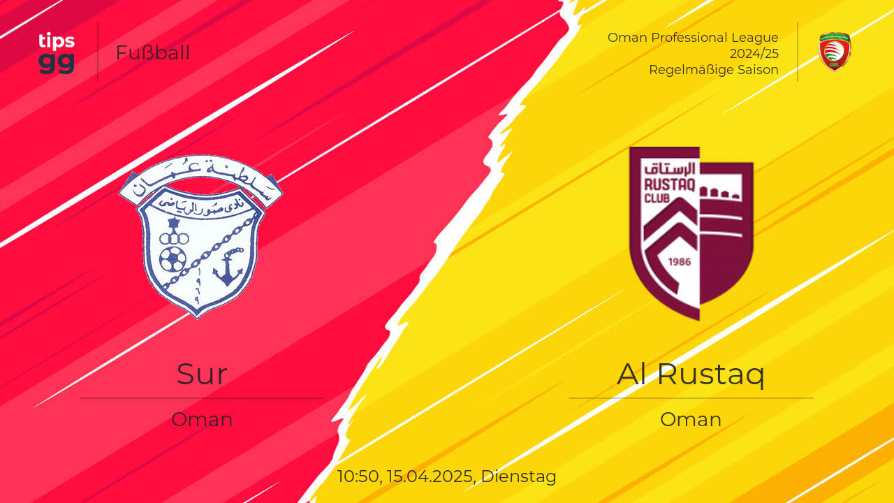 Sur – Al Rustaq am 15.04.2025 – Live-Streams und Wiederholungen ...
