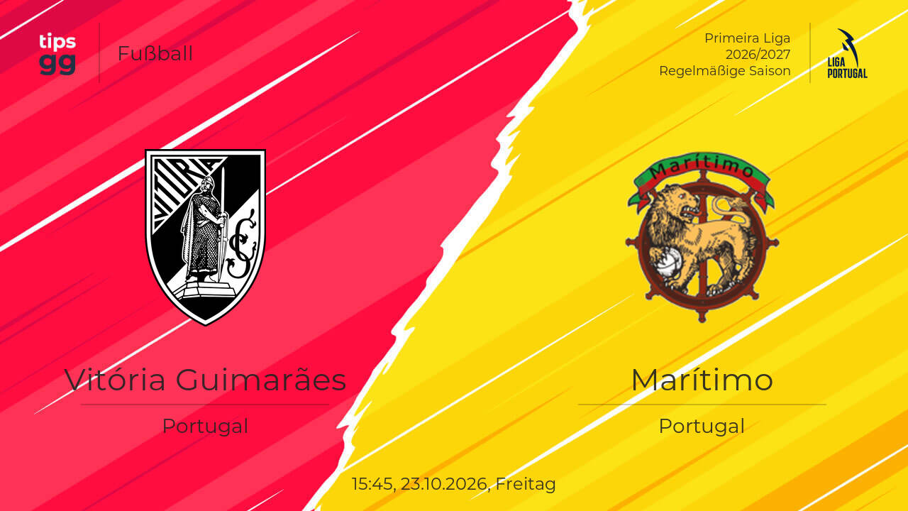 Vitória Guimarães – Marítimo Tipp & Prognose am 23.10.2026 | Fußball ...
