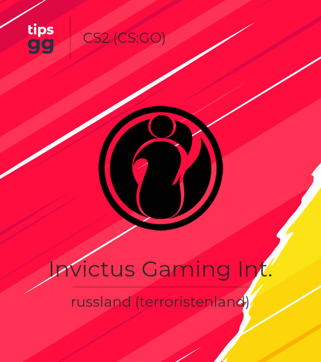 Invictus Gaming Int. CS:GO Team aus russland (terroristenland) | Tips.GG