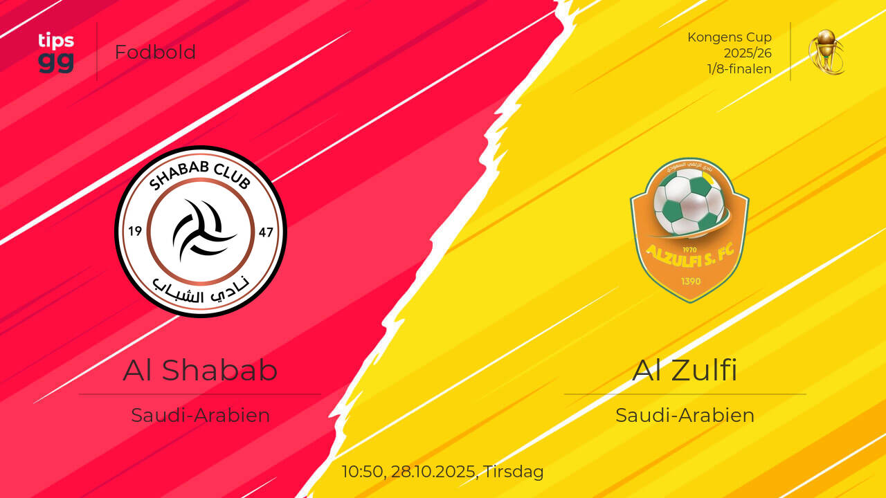 Al Shabab vs Al Zulfi 28.10.2025 – Live Odds og Kampspilslinjer ...