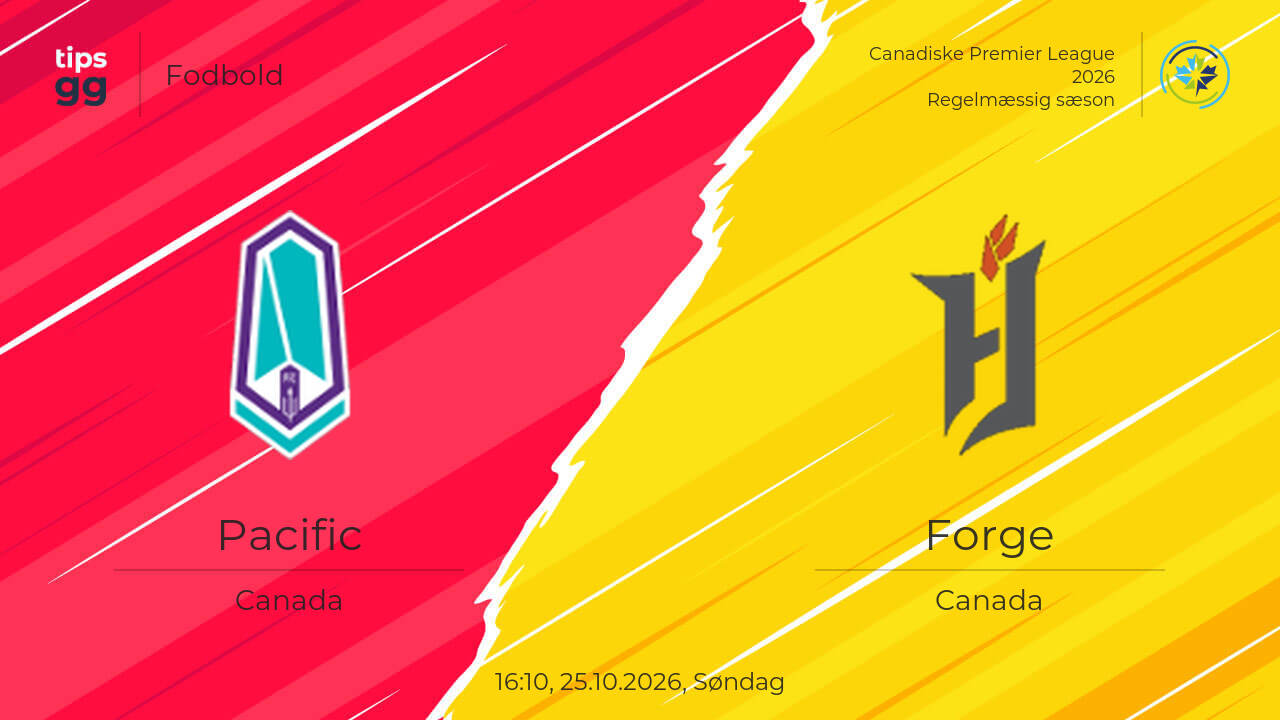 Pacific – Forge 25.10.2026 – Kampforudsigelser | Fodbold | Tips.GG
