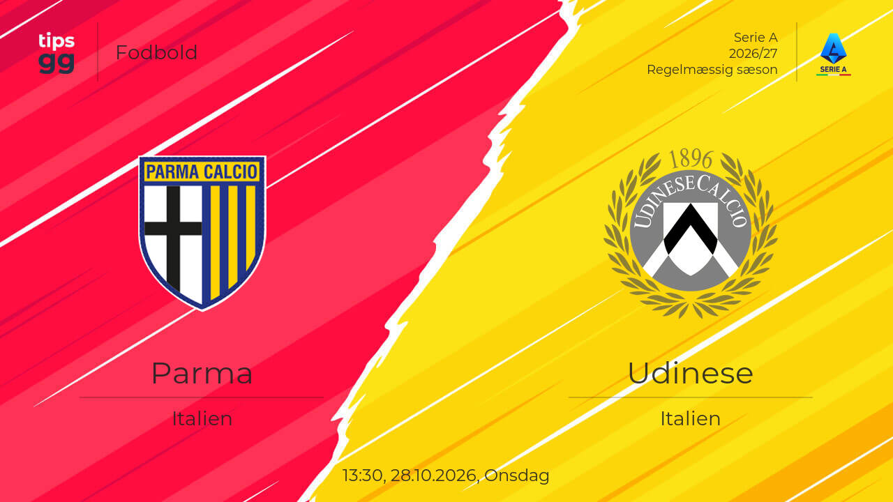 Parma – Udinese live resultater 28.10.2026 - dagens kampresultater ...