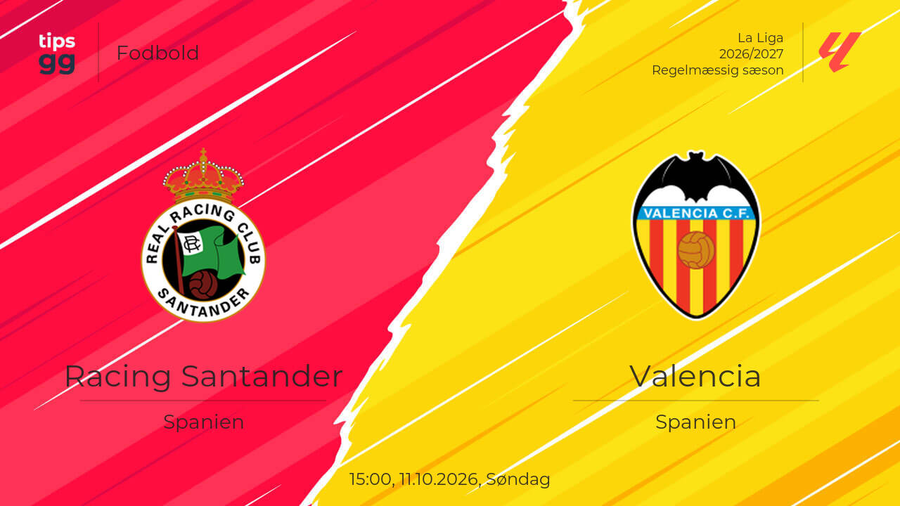 Racing Santander – Valencia 11.10.2026 – Kampforudsigelser | Fodbold ...