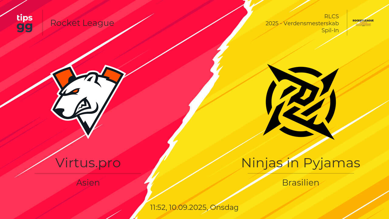 Virtus.pro vs Ninjas in Pyjamas 10.09.2025 ved RLCS 2025 ...