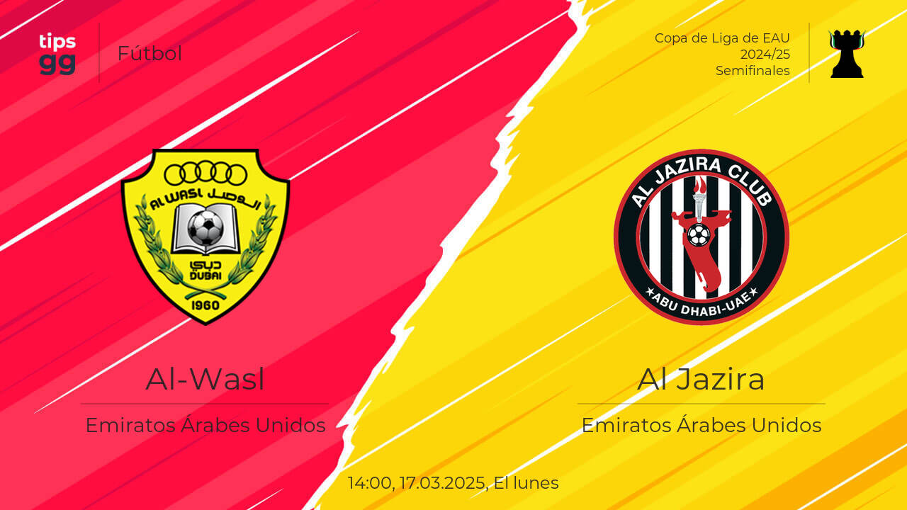 Al-Wasl vs Al Jazira Pronóstico el 17.03.2025 | Fútbol | Tips.GG