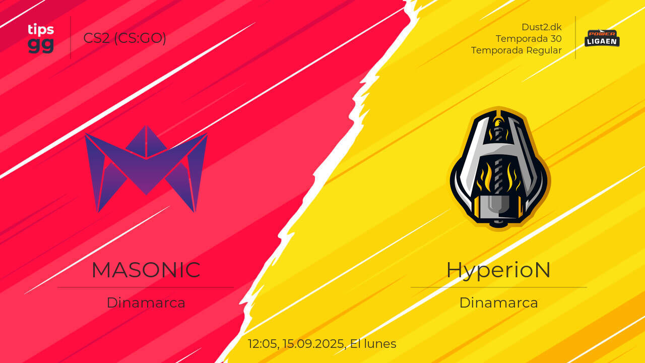 MASONIC vs HyperioN el 15.09.2025 en la Dust2.dk Temporada 30 | CS2 (CS ...