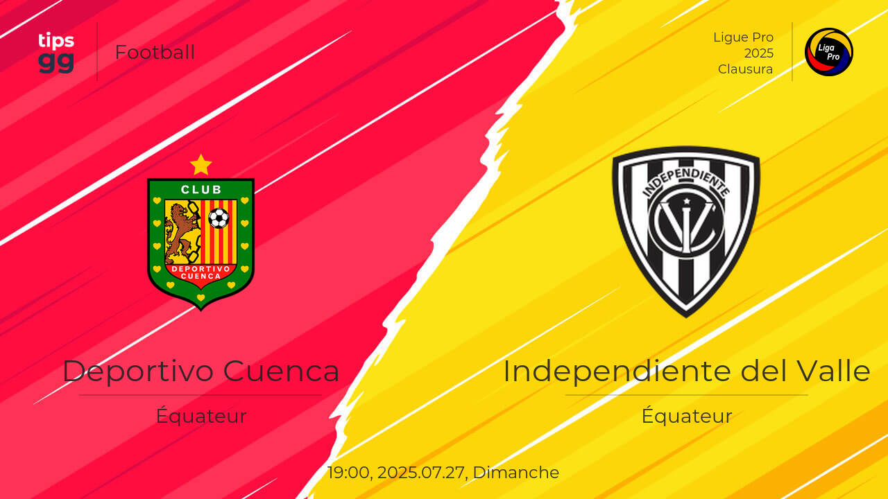 Deportivo Cuenca vs Independiente del Valle 2025.07.27 – Cotes de paris ...