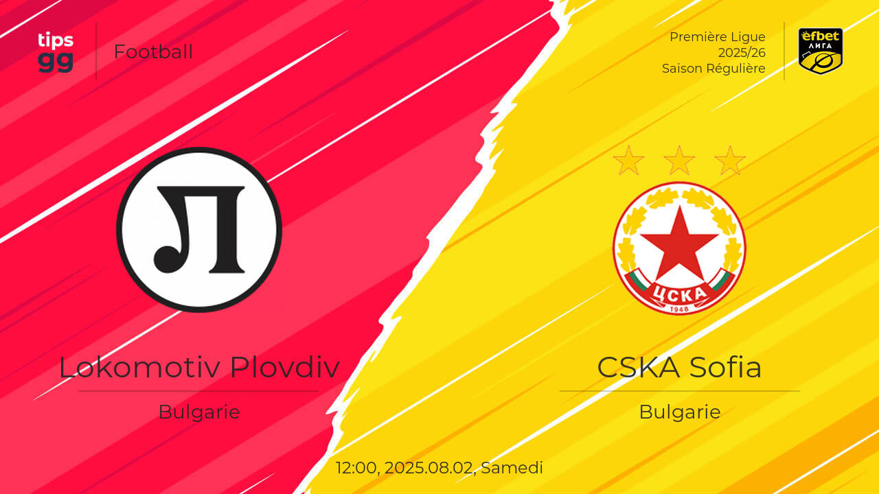 Lokomotiv Plovdiv vs CSKA Sofia 2025.08.02 – Cotes de paris sportifs ...