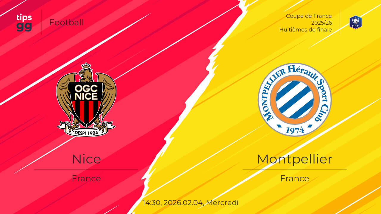 Regardez Nice vs Montpellier 2026.02.04 – Diffusions en direct ...