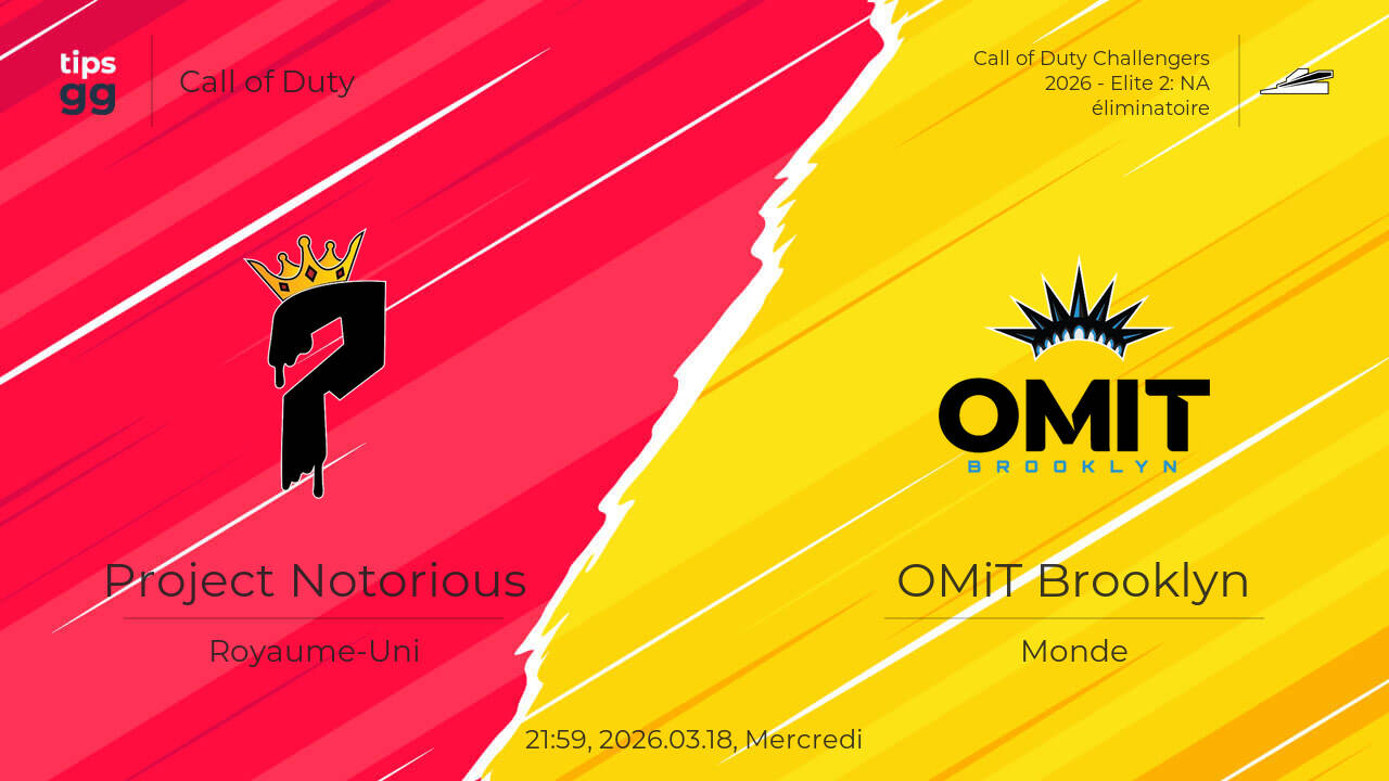 Project Notorious vs OMiT Brooklyn 2026.03.19 – Cotes de paris sportifs ...