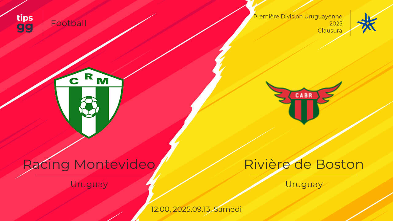 Racing Montevideo vs Rivière de Boston 2025.09.13 – Cotes de paris ...
