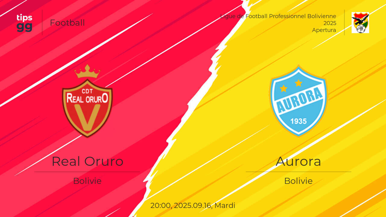 Real Oruro vs Aurora 2025.09.17 – Prédiction de match | Football | Tips.GG