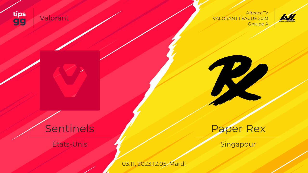 Regardez Sentinels vs Paper Rex 2023.12.05 – Diffusions en direct ...