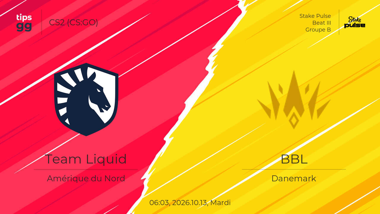 Team Liquid vs BBL 2026.10.13 – Prédiction de match | CS2 (CS:GO) | Tips.GG