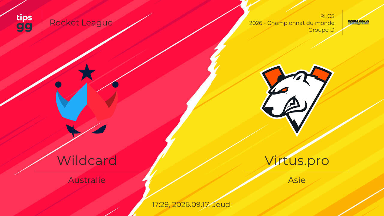 Wildcard contre Virtus.pro le 2026.09.17 à l'RLCS 2026 - Championnat du ...