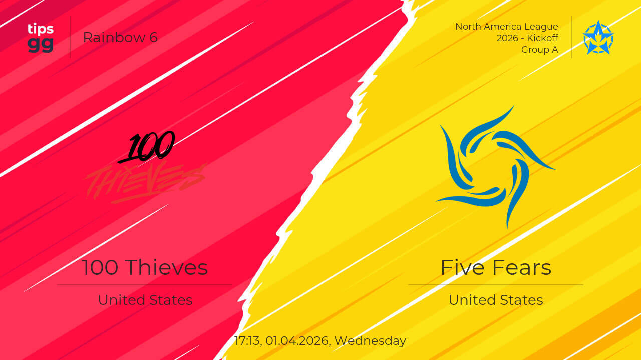 100 Thieves vs Five Fears 01.04.2026 at North America League 2026 ...