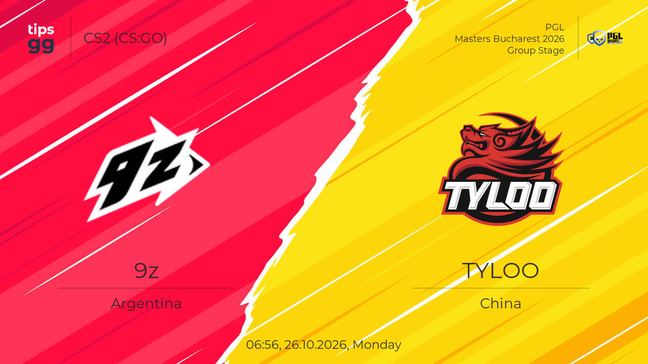 Where to Watch 9z vs TYLOO 26.10.2026 – Live Streams | CS2 (CS:GO ...