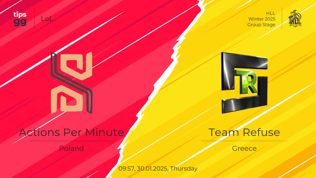 Where to Watch Actions Per Minute vs Team Refuse 30.01.2025 – Live ...