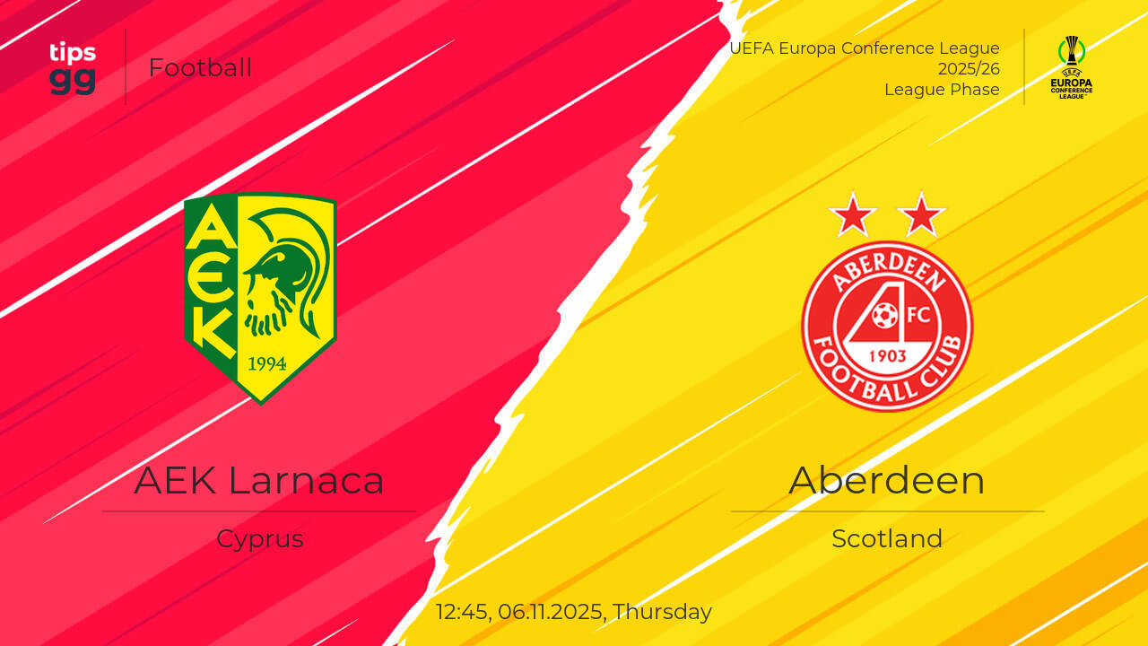 AEK Larnaca vs Aberdeen Prediction 06.11.2025 | Tips.GG