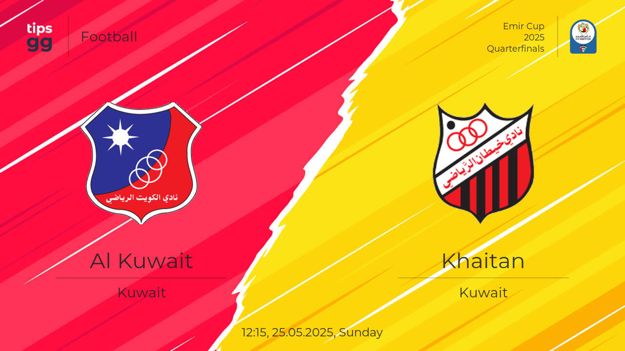 Al Kuwait vs Khaitan live score 25.05.2025 – today match results | Tips.GG