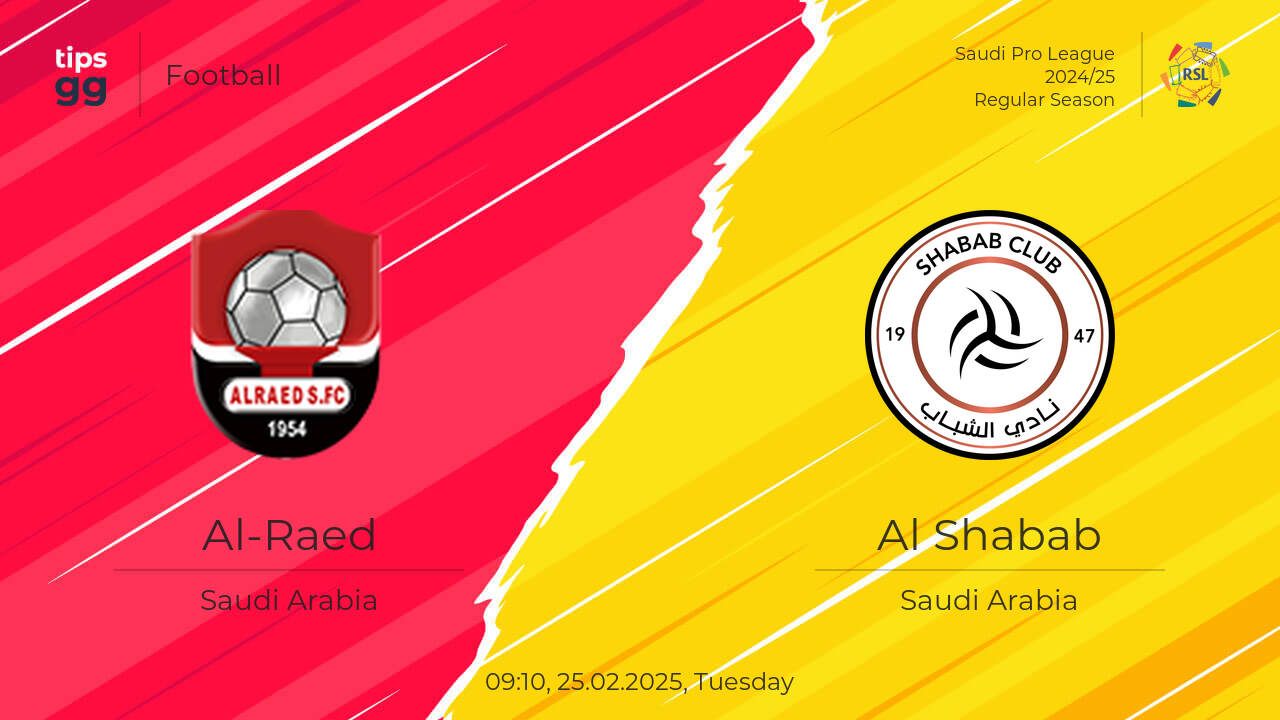 Al-Raed vs Al Shabab Prediction 25.02.2025 | Tips.GG