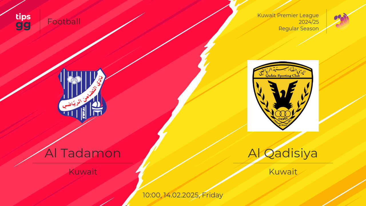 Al Tadamon Al Qadisiya Odds 14.02.2025 | Tips.GG