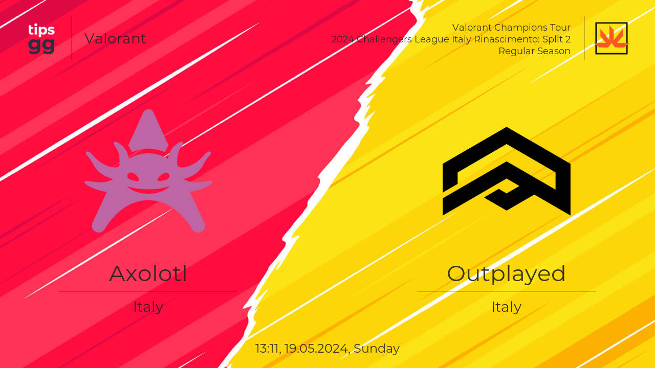 Watch Axolotl vs Outplayed 19.05.2024 – Live Stream and VODs | Valorant ...