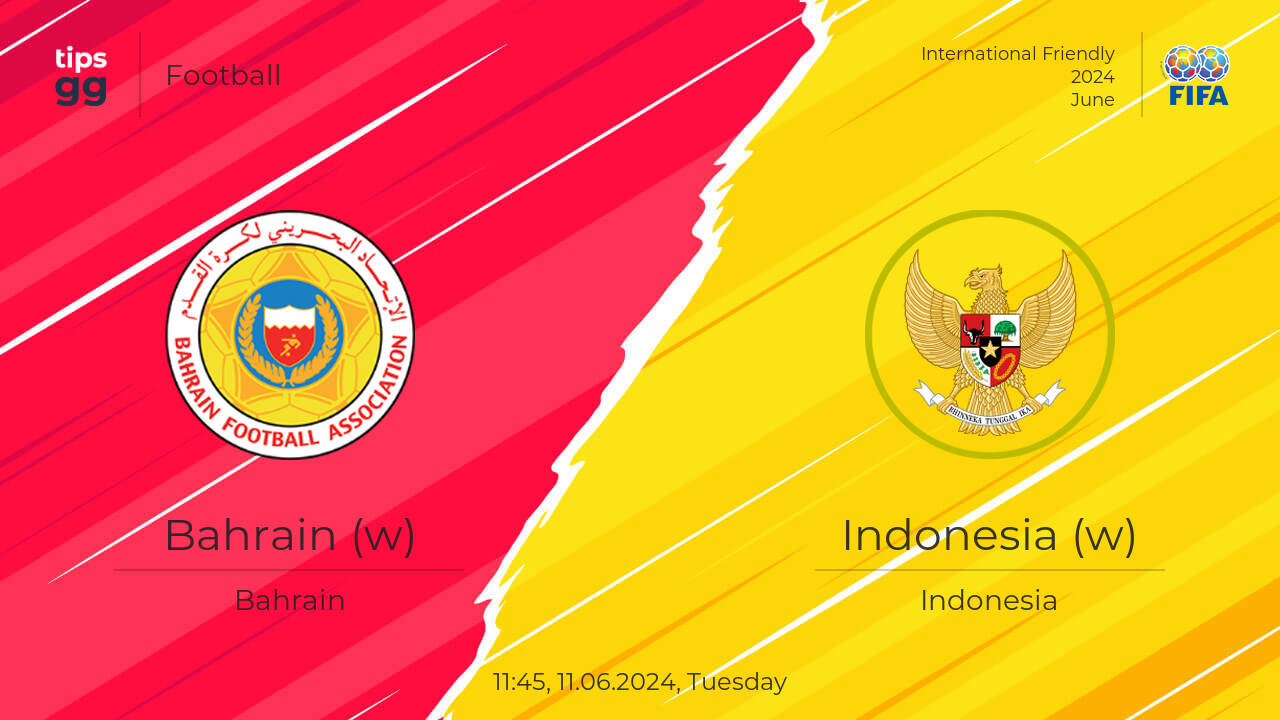 Bahrain (w) vs Indonesia (w) 11.06.2024 at International Friendly 2024 ...