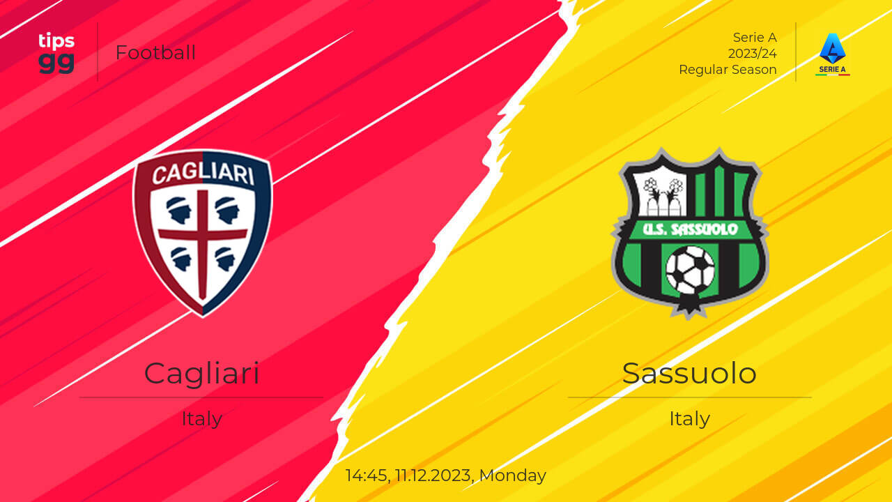 Cagliari vs Sassuolo 11.12.2023 – Live Odds & Match Betting Lines ...