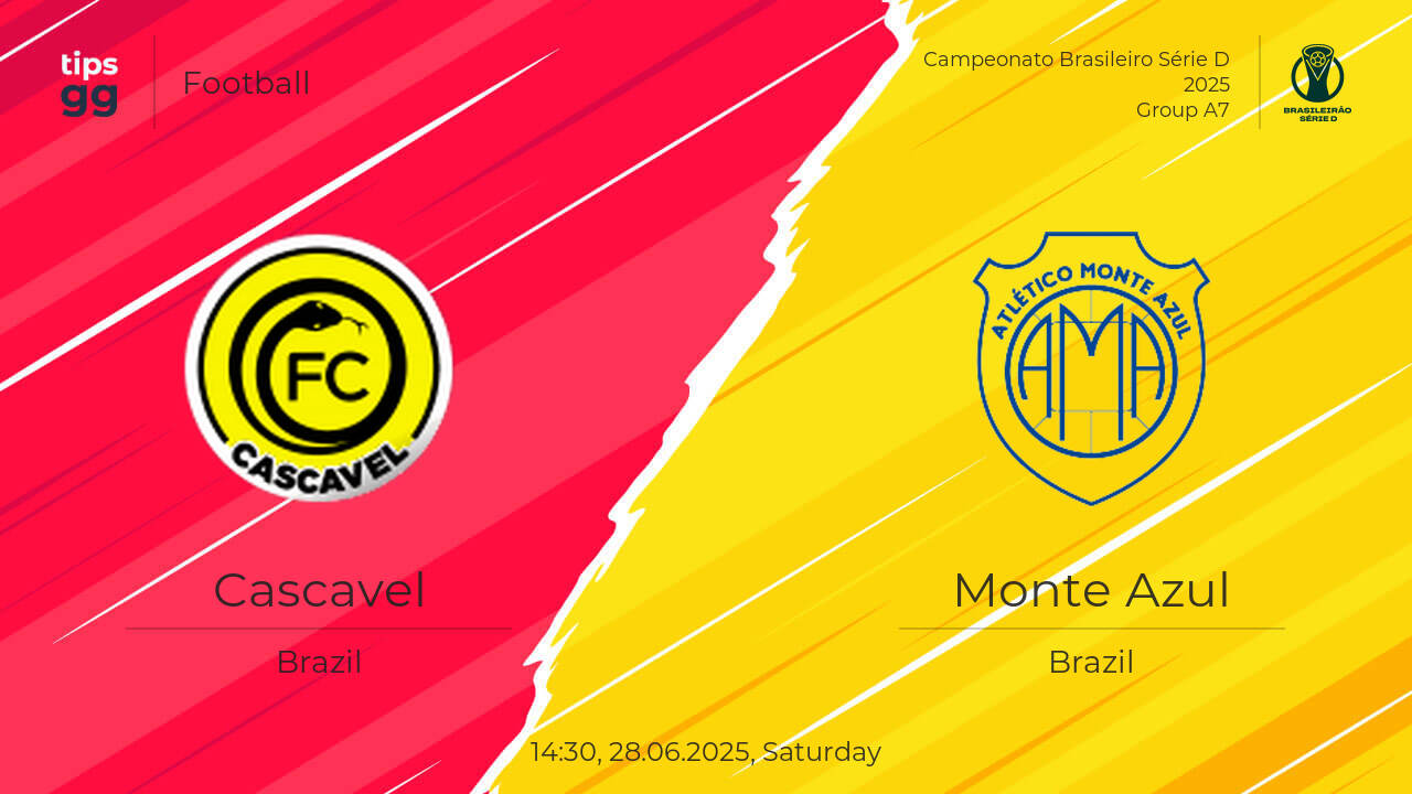 Cascavel vs Monte Azul live score 14.06.2025 – today match results ...
