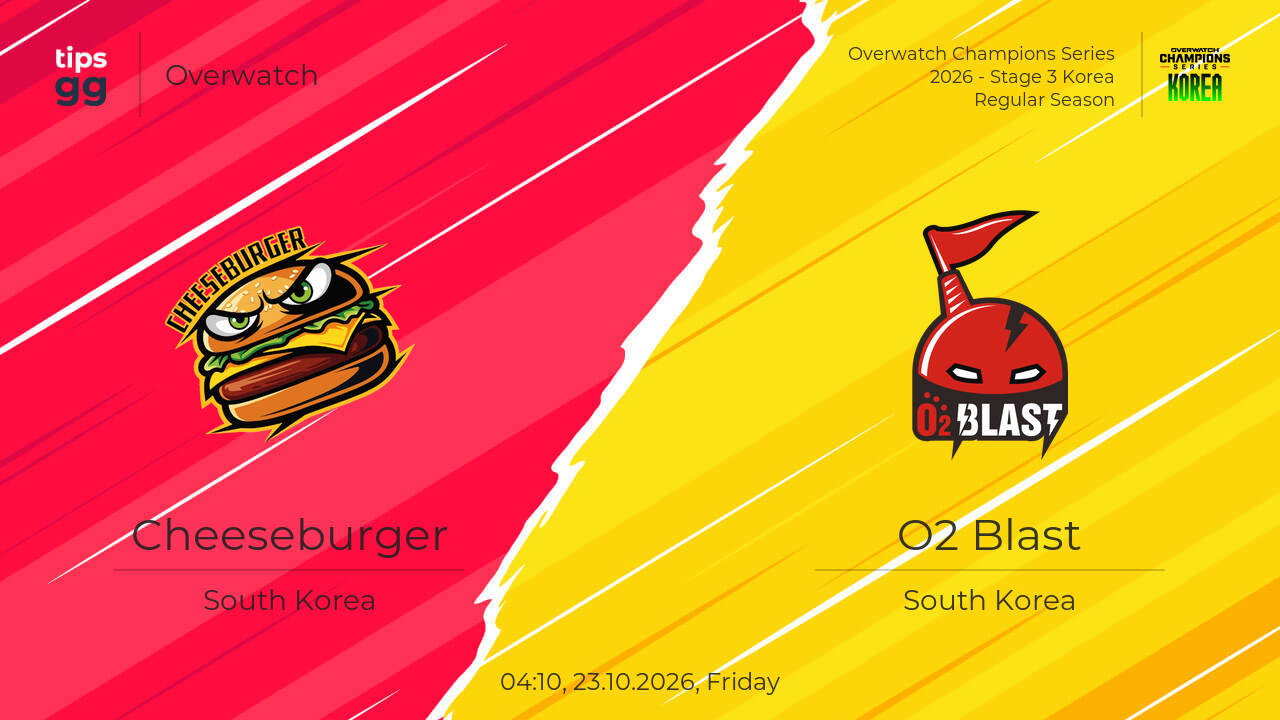 Where to Watch Cheeseburger vs O2 Blast 23.10.2026 – Live Streams ...