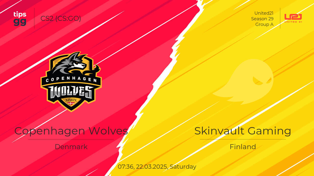 Copenhagen Wolves vs Skinvault Gaming 22.03.2025 at United21 Season 29 ...