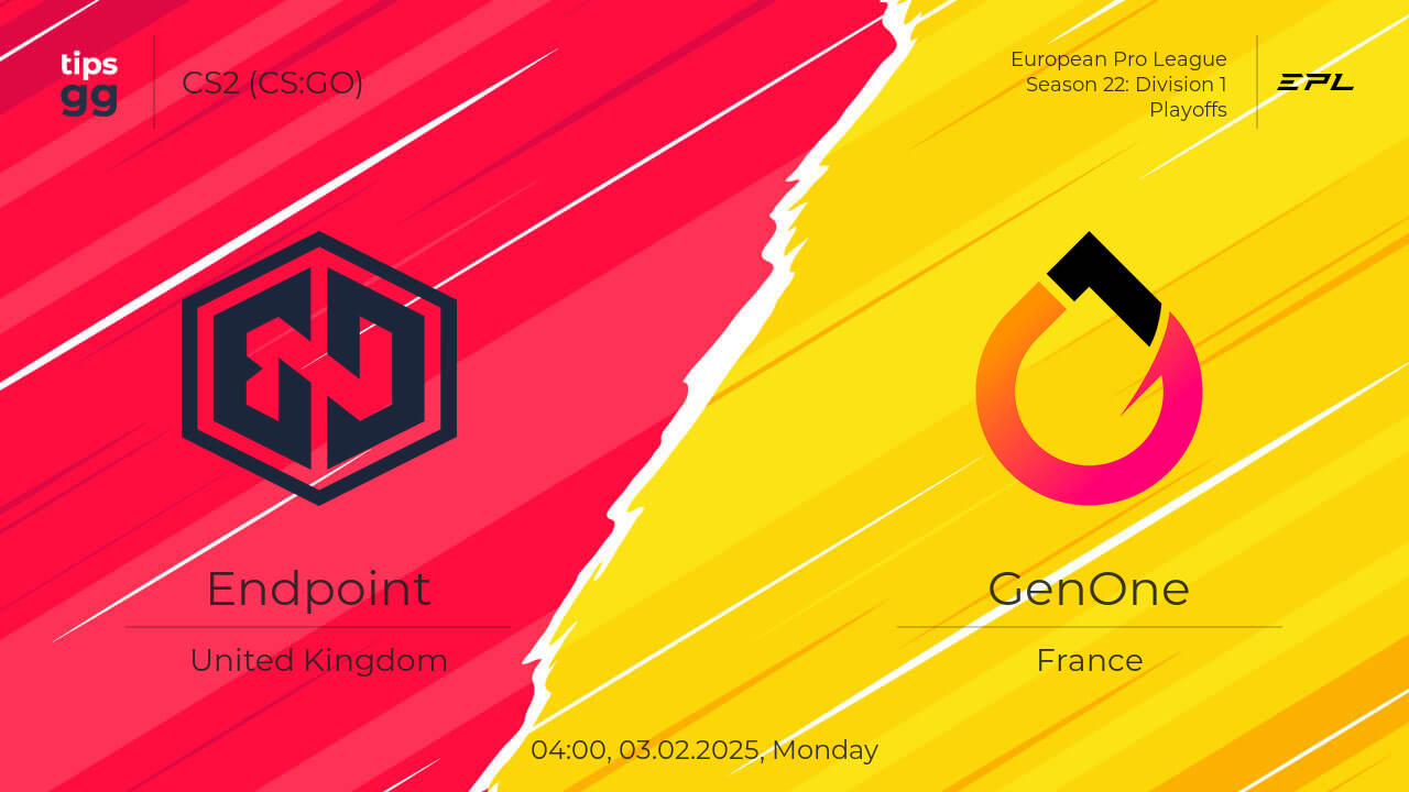 Endpoint vs GenOne 03.02.2025 at European Pro League Season 22 ...