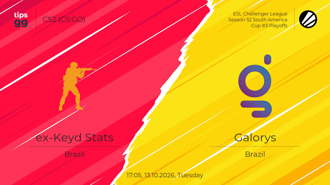 ex-Keyd Stats vs Galorys Prediction | 13.10.2026 | CS2 (CS:GO) | Tips.GG