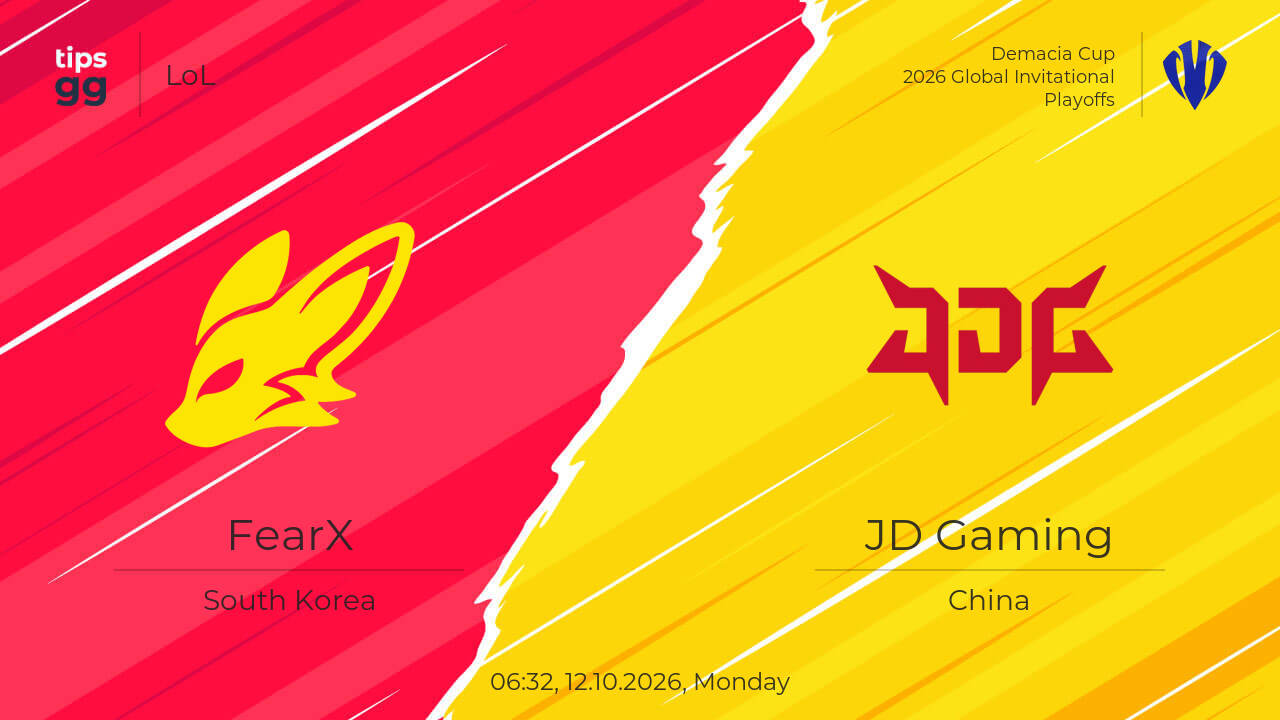 Where to Watch FearX vs JD Gaming 12.10.2026 – Live Streams | LoL | Tips.GG