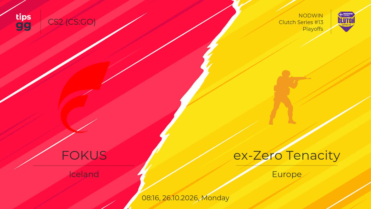Where to Watch FOKUS vs ex-Zero Tenacity 26.10.2026 – Live Streams ...