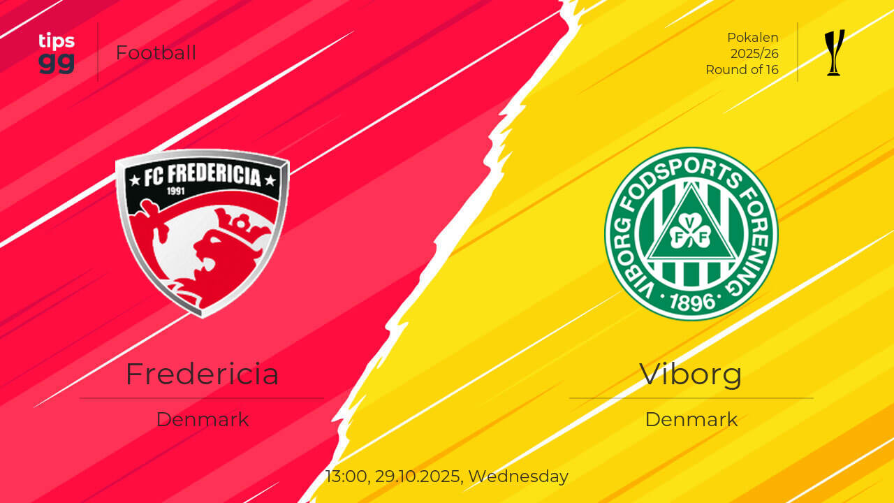 Where to Watch Fredericia vs Viborg 29.10.2025 | Tips.GG