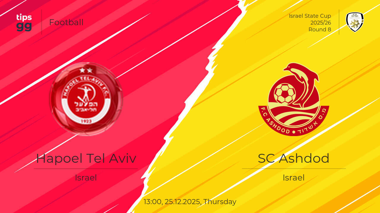 Hapoel Tel Aviv vs SC Ashdod Prediction 25.12.2025 | Tips.GG