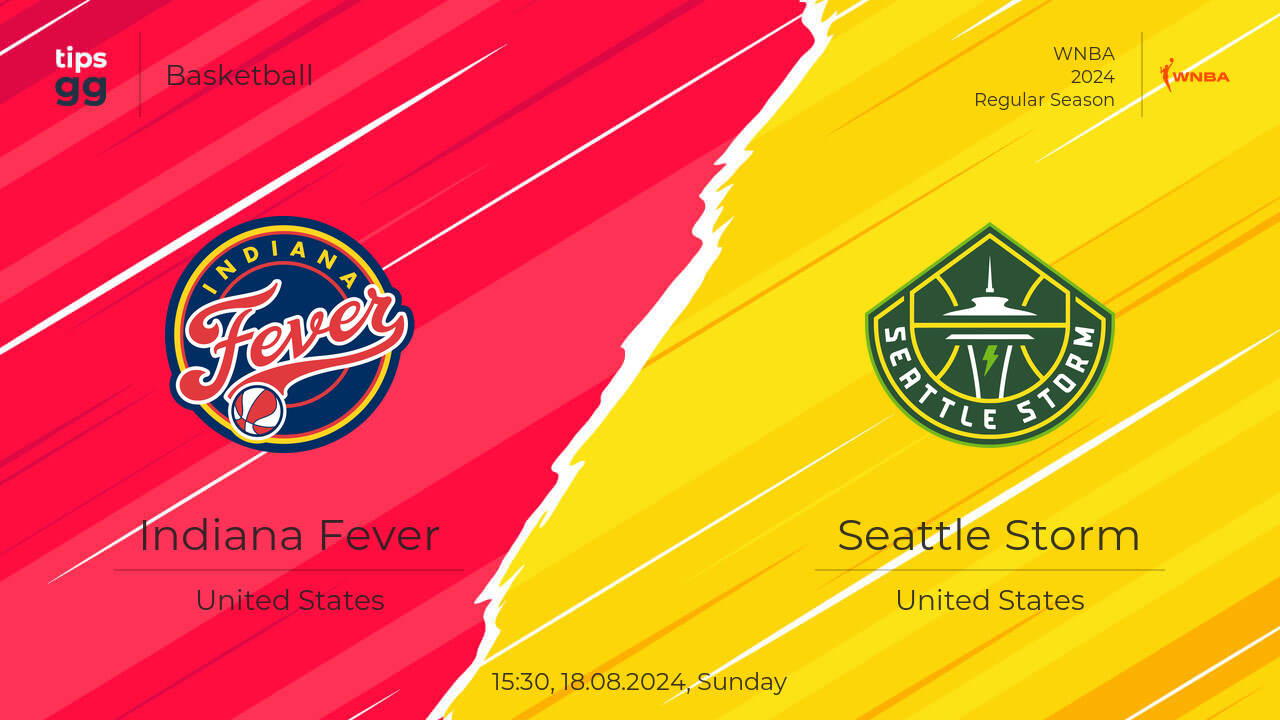 Indiana fever vs seattle storm 18 08 2024 at wnba 2024 basketball