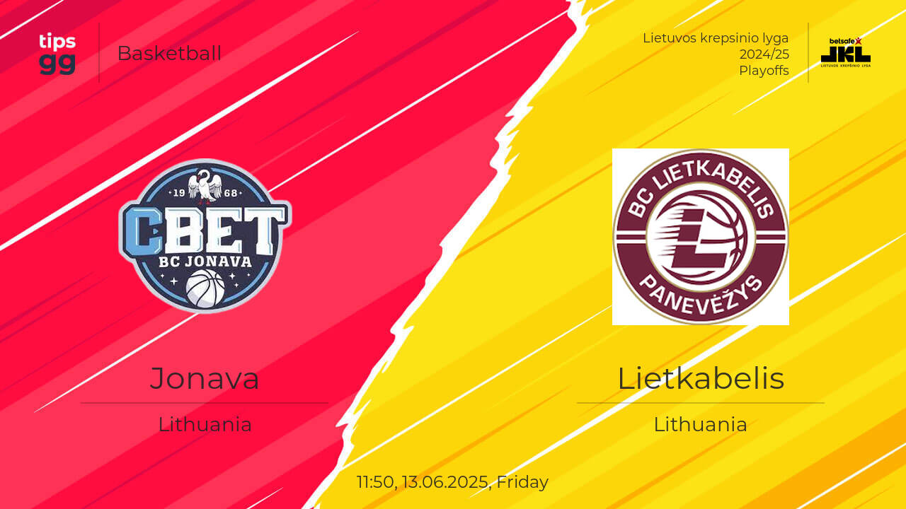 Jonava vs Lietkabelis 13.06.2025 at Lietuvos krepsinio lyga 2024/25 ...