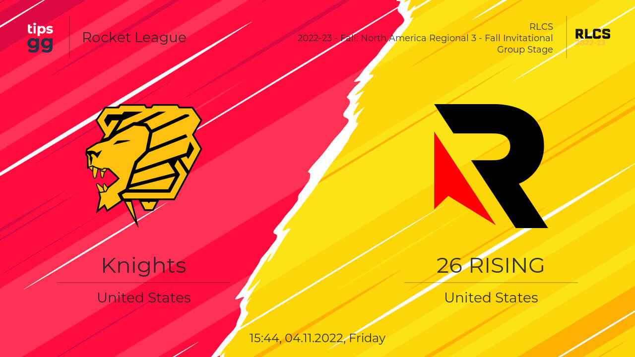 Knights vs 26 RISING 04.11.2022 at RLCS 2022-23 - Fall: North America ...